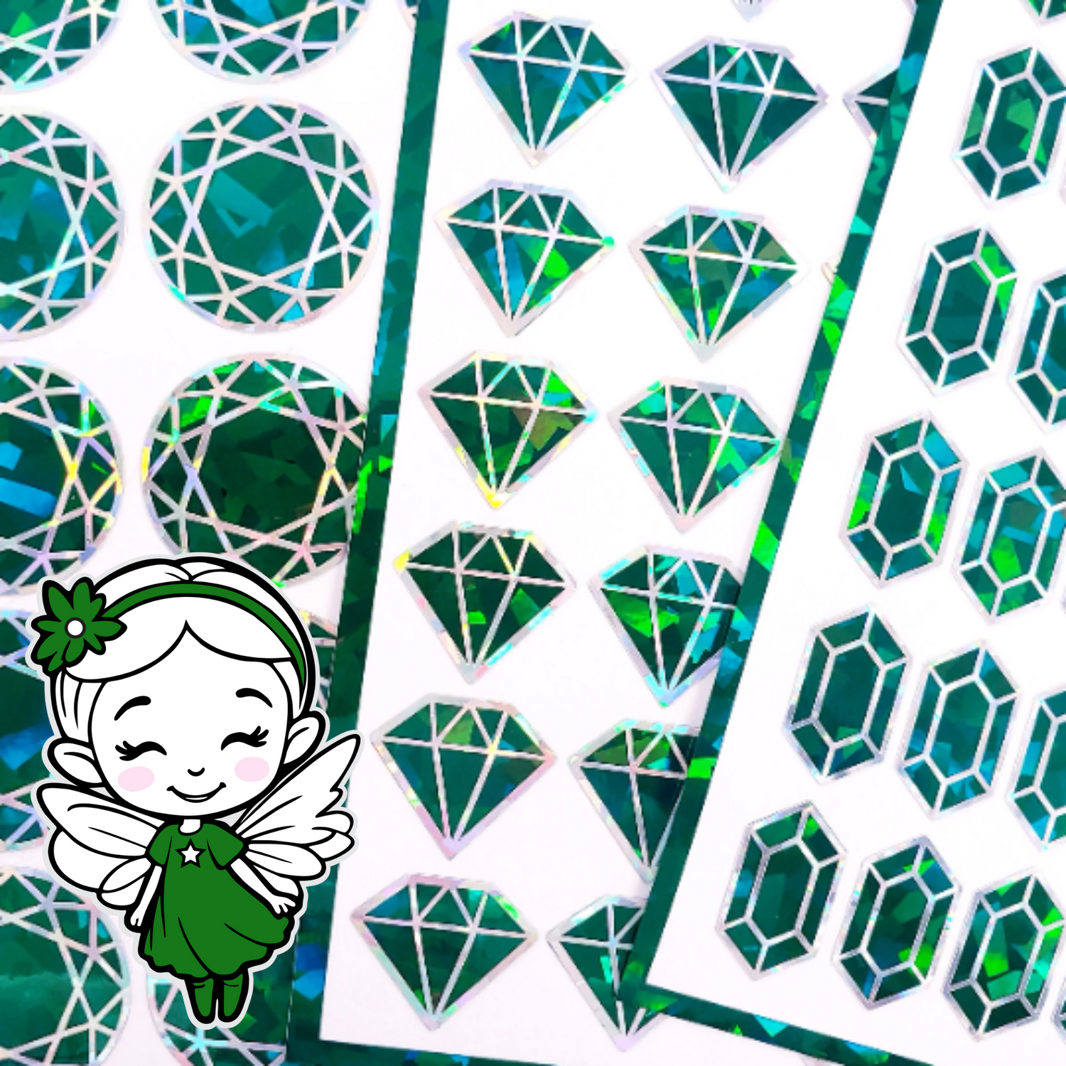 Emerald Gem Stickers