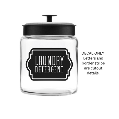 Laundry Detergent Decal