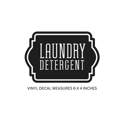 Laundry Detergent Decal