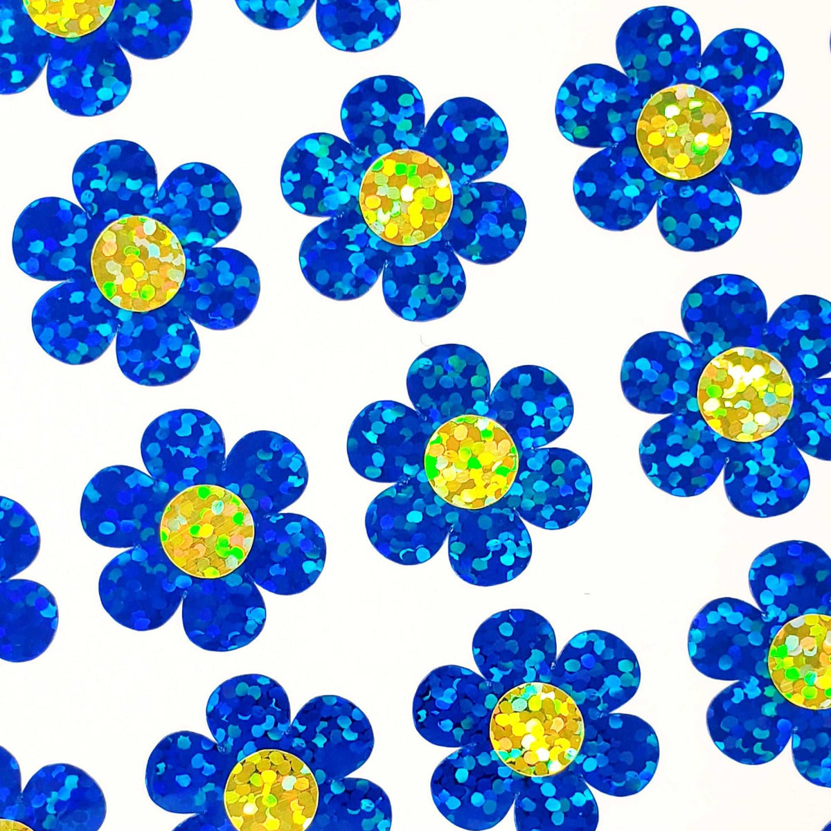 Blue Daisy Sticker Set
