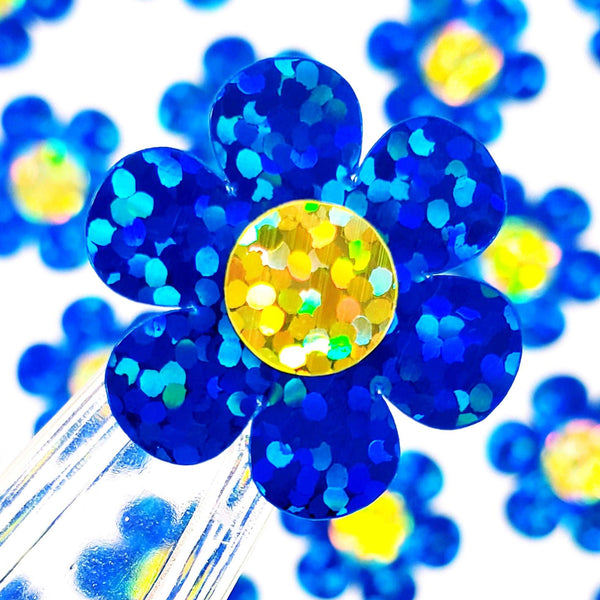 Blue Daisy Sticker Set