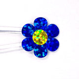 blue daisy stickers