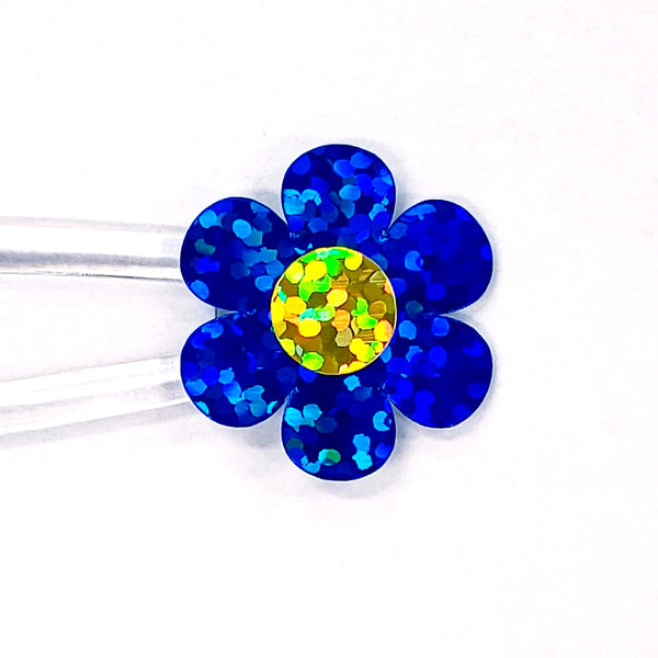 blue daisy stickers