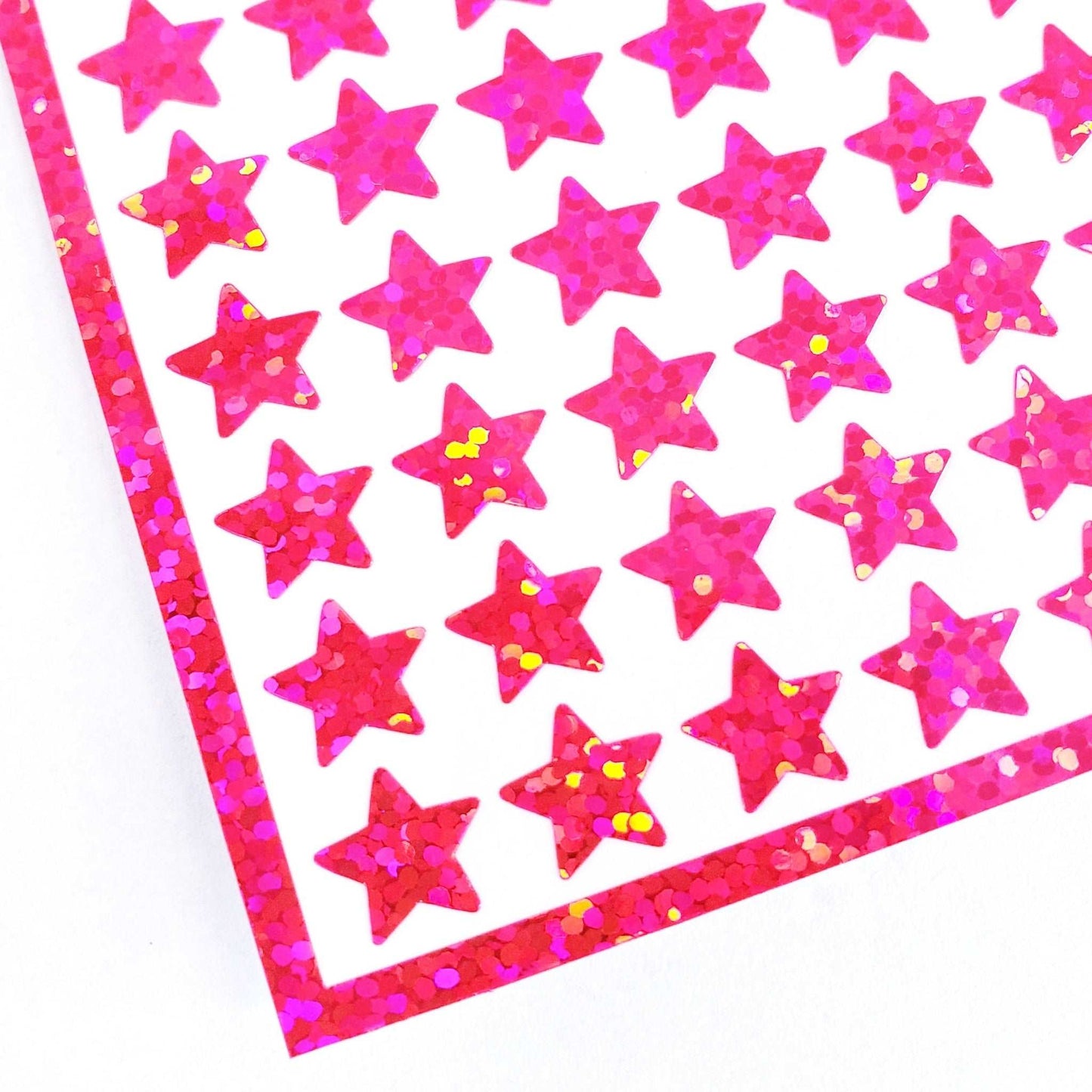 Bright Pink Stars Stickers