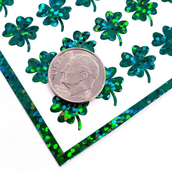 St. Patrick's Day Lucky Clover Stickers, set of 104.