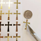 Gold Cross Stickers
