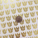 Angel Stickers, gold metallic vinyl decals, small angel labels for envelopes, baby baptism christening, funeral memorial, Christian stickers