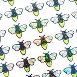 Firefly Stickers, set of 35 lightening bug stickers, sparkling firefly vinyl stickers for mason jars, envelopes, journals and crafts