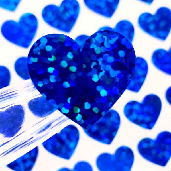Blue Hearts Stickers