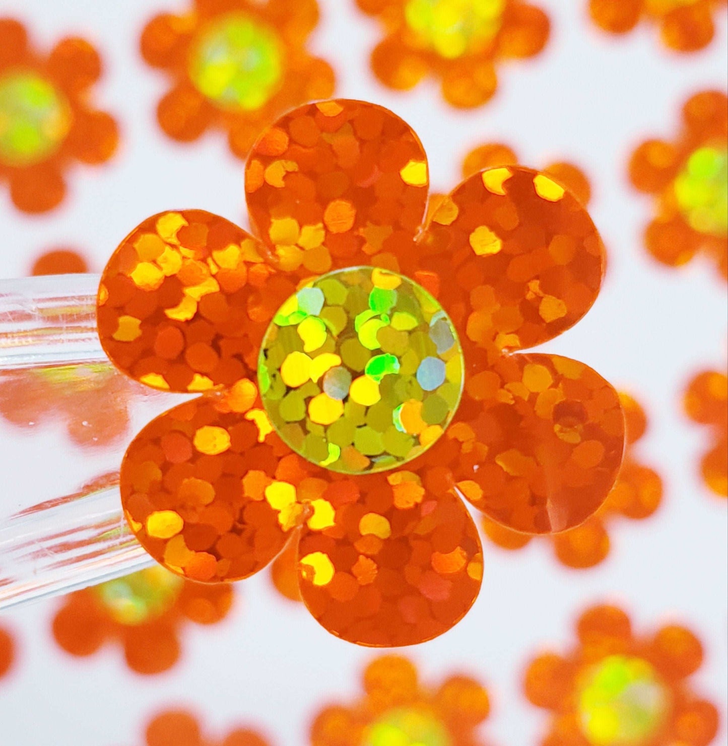 Orange Daisy Sticker Set