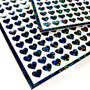 Small Black Hearts Sticker Sheet, set of 258 hearts.