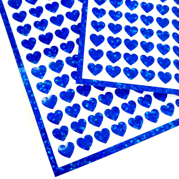 Blue Hearts Stickers