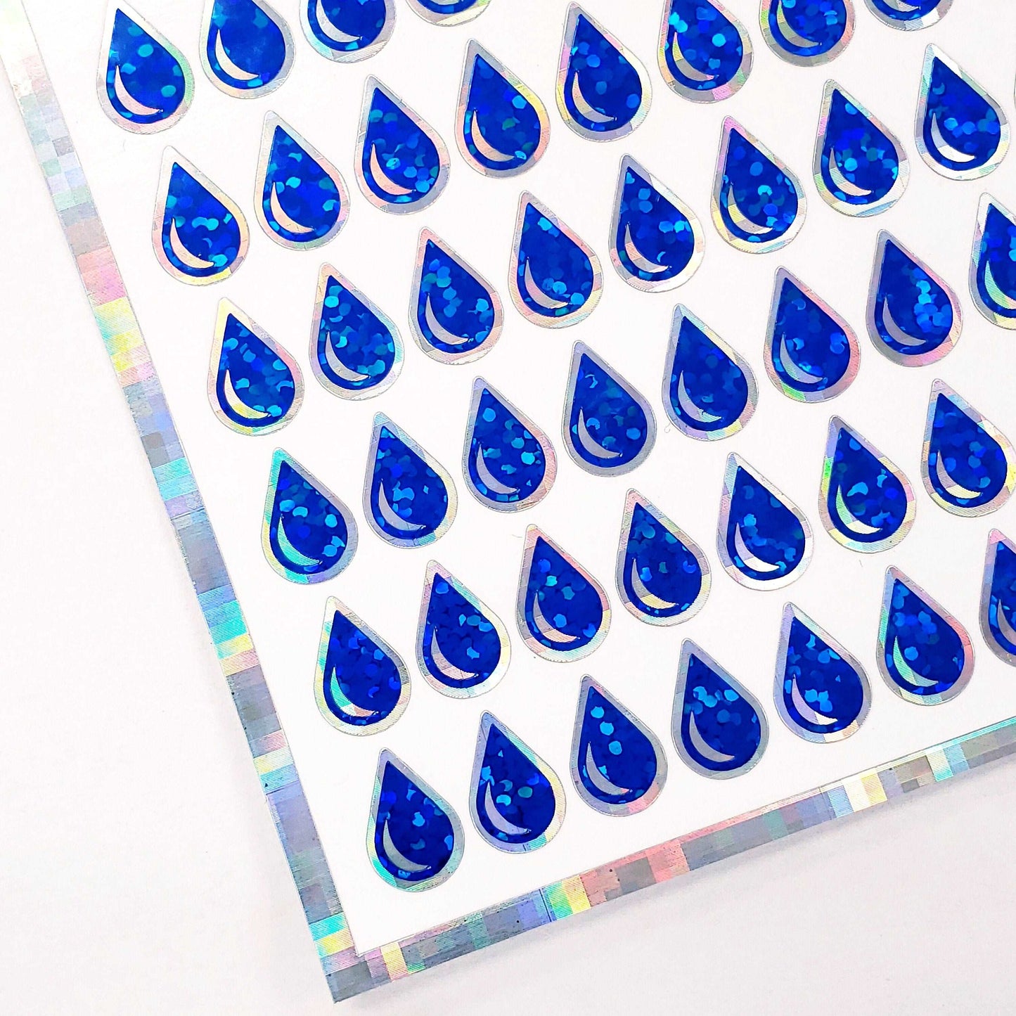 Dark Blue Water Drop Stickers