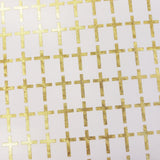 Gold Religious Cross Stickers