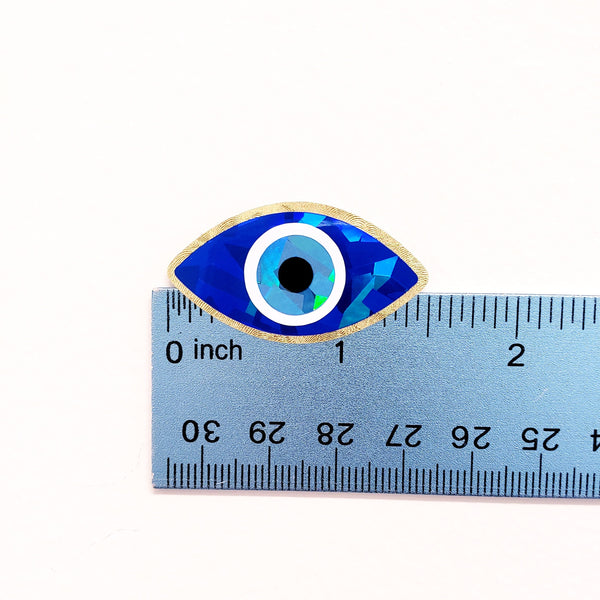 Blue and Gold Evil Eye Stickers