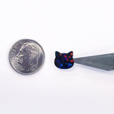 Black Cat Mini Stickers, set of 187 tiny sparkly Halloween cat stickers.