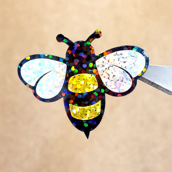 Bumblebee Stickers. Sparkly bee decals in new larger size.