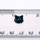 Black Cat Mini Stickers, set of 187 tiny sparkly Halloween cat stickers.