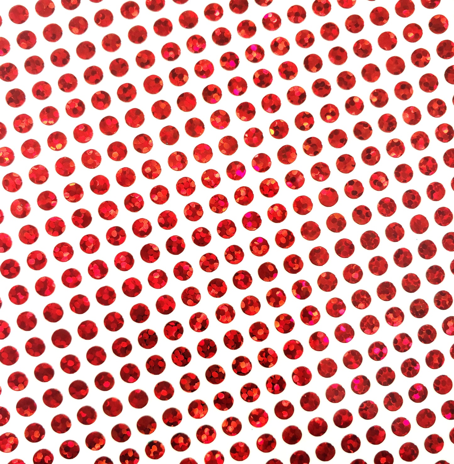 Red Glitter Dot Stickers, set of 560, two dot sizes 2mm and 1/4 red dots for journals, planners, period trackers, calendars and crafts.