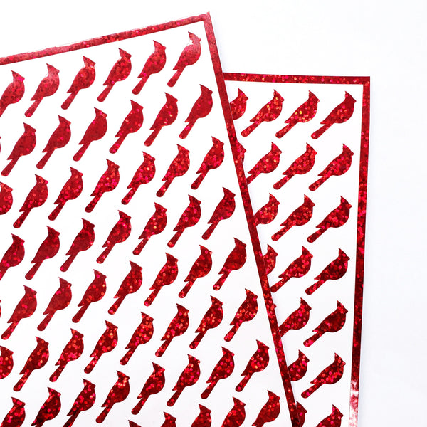 Red Cardinal Bird Stickers