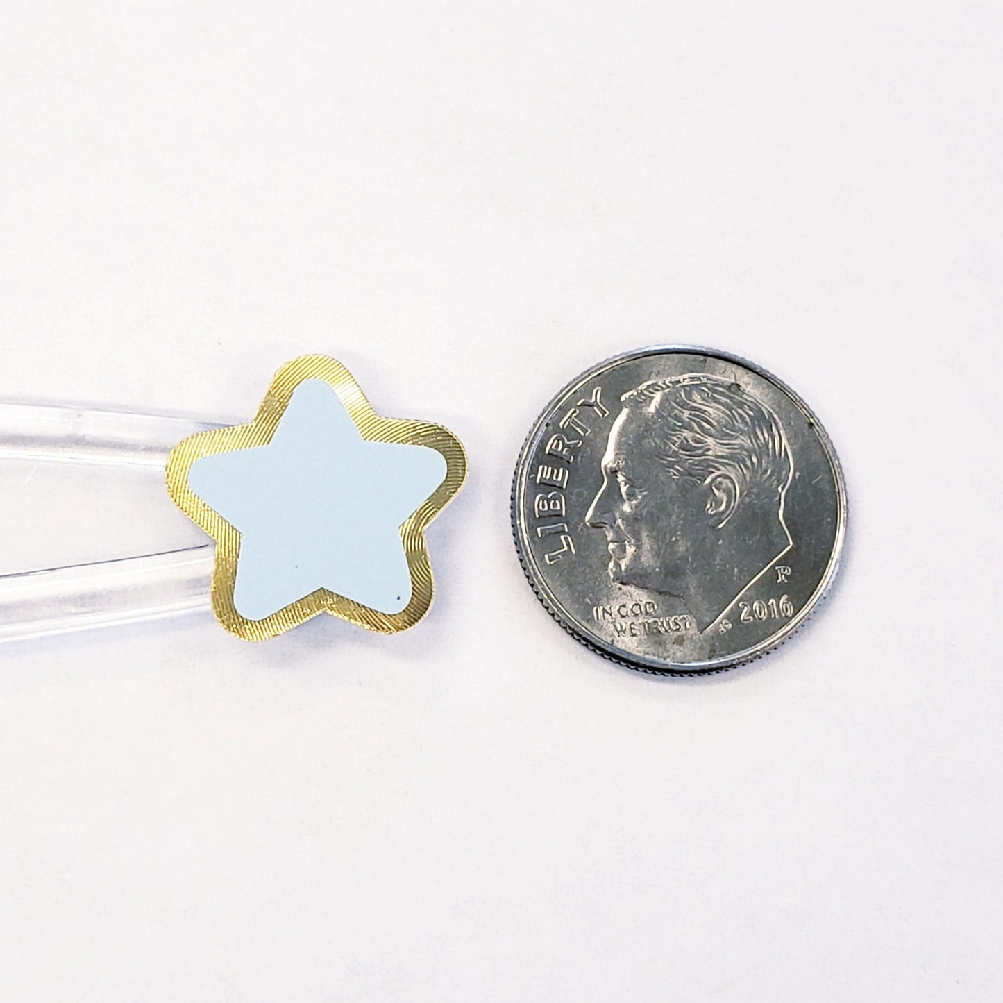 Pastel Rainbow Star Stickers, set of 70 small soft color kawaii stars for cards, envelopes, invitations, laptops and crafts. Silver outline