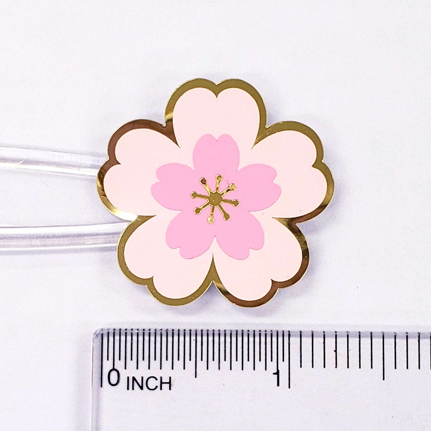 Set of 20 Pink and Gold Cherry Blossom Stickers, Sakura Flower Decals, Spring Crafts, Wedding Envelope Seals, Mother's Day Gift, waterproof.