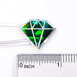 May Birthstone stickers, set of 40 small sparkly dark green emerald decals for gifts, notes, journals and scrapbooks. Gem embellishments.