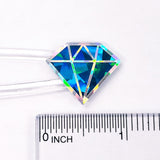 Birthstone stickers, set of 40 small sparkly turquoise gemstone decals for gifts, notecards, journals and scrapbook page embellishments.