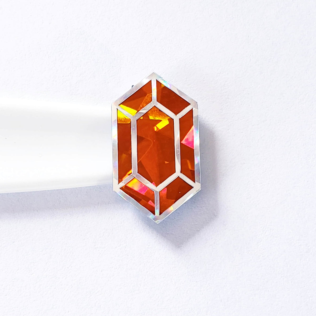 Orange Diamond Sticker Bundle, set of 96 sparkly faux citron gemstone stickers for November birthday, Scorpio zodiac gift, Free shipping.