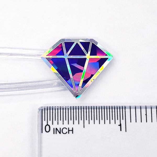 February Birthstone stickers, set of 40 small sparkly purple amethyst decals for gifts, notes, journals and scrapbooks. Gem embellishments.