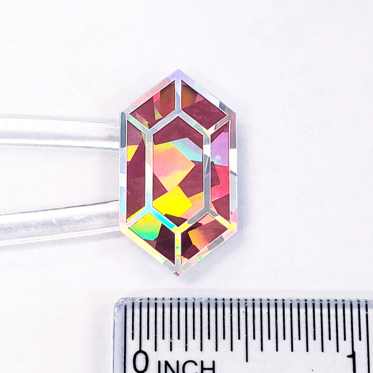 Pink Diamond Stickers, set of 36 small sparkly jewel decals for October birthdays, gift for Libra.