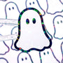 Ghost Stickers, set of 30 sparkly ghostie stickers for Halloween decor, trick or treat bags, paper crafts and scrapbook pages.