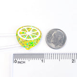 Lemon Stickers, set of 31 sparkly summer fruit decals, yellow citrus lemonade stickers.