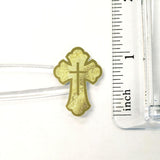 Ornate Gold Cross Stickers – 32 Metallic & Mirror Gold Cross Decals – Elegant Christian Sticker Sheet