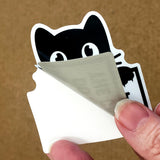 Do Not Let the Cat Out Sticker, new smaller size waterproof pet safety sticker for door or window.