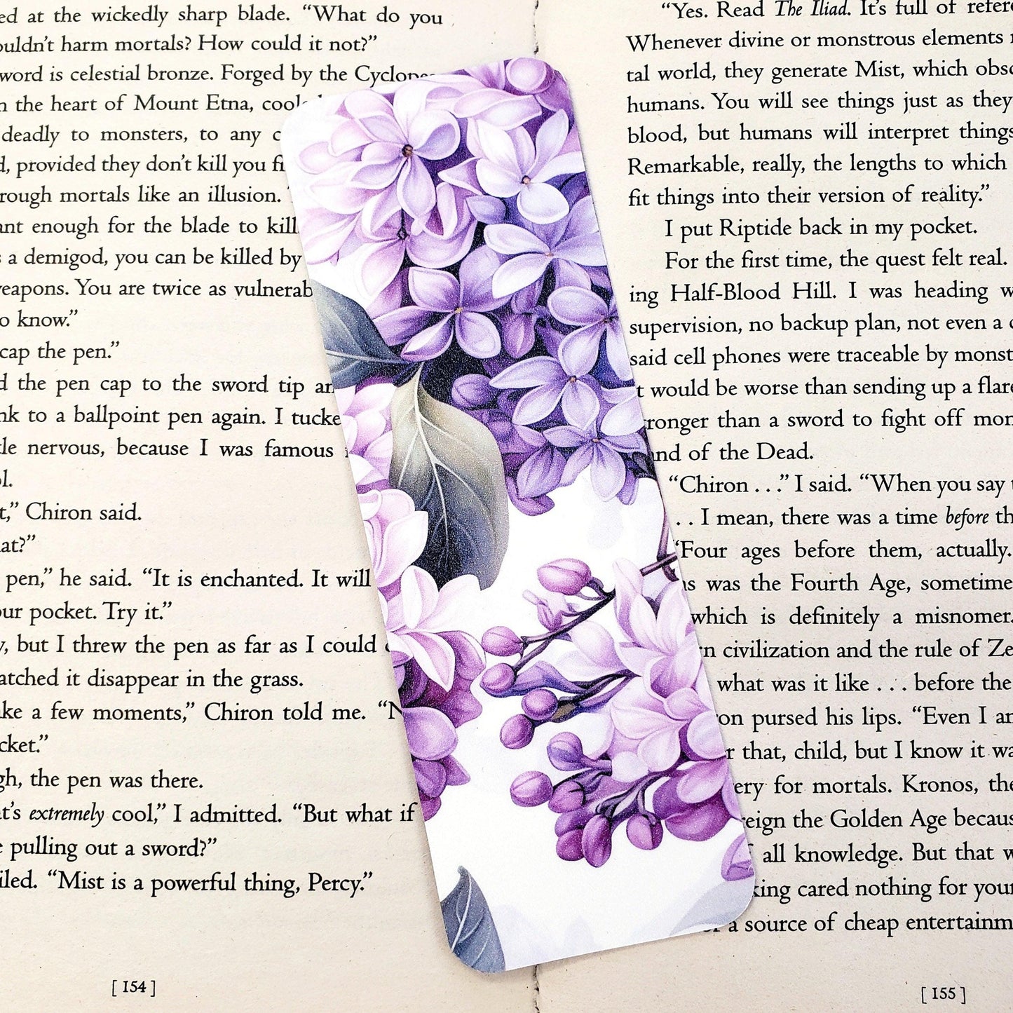 Lilac Flower Bookmark
