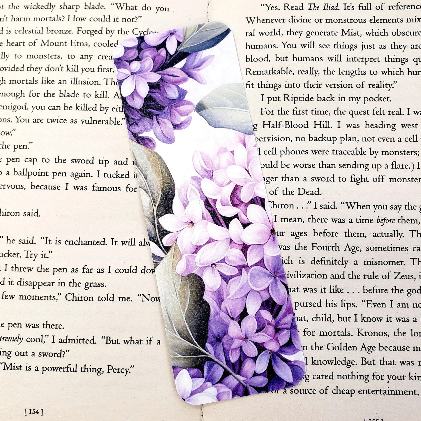 Lilac Flower Bookmark