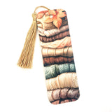 fall theme sweater weather bookmark with tassel