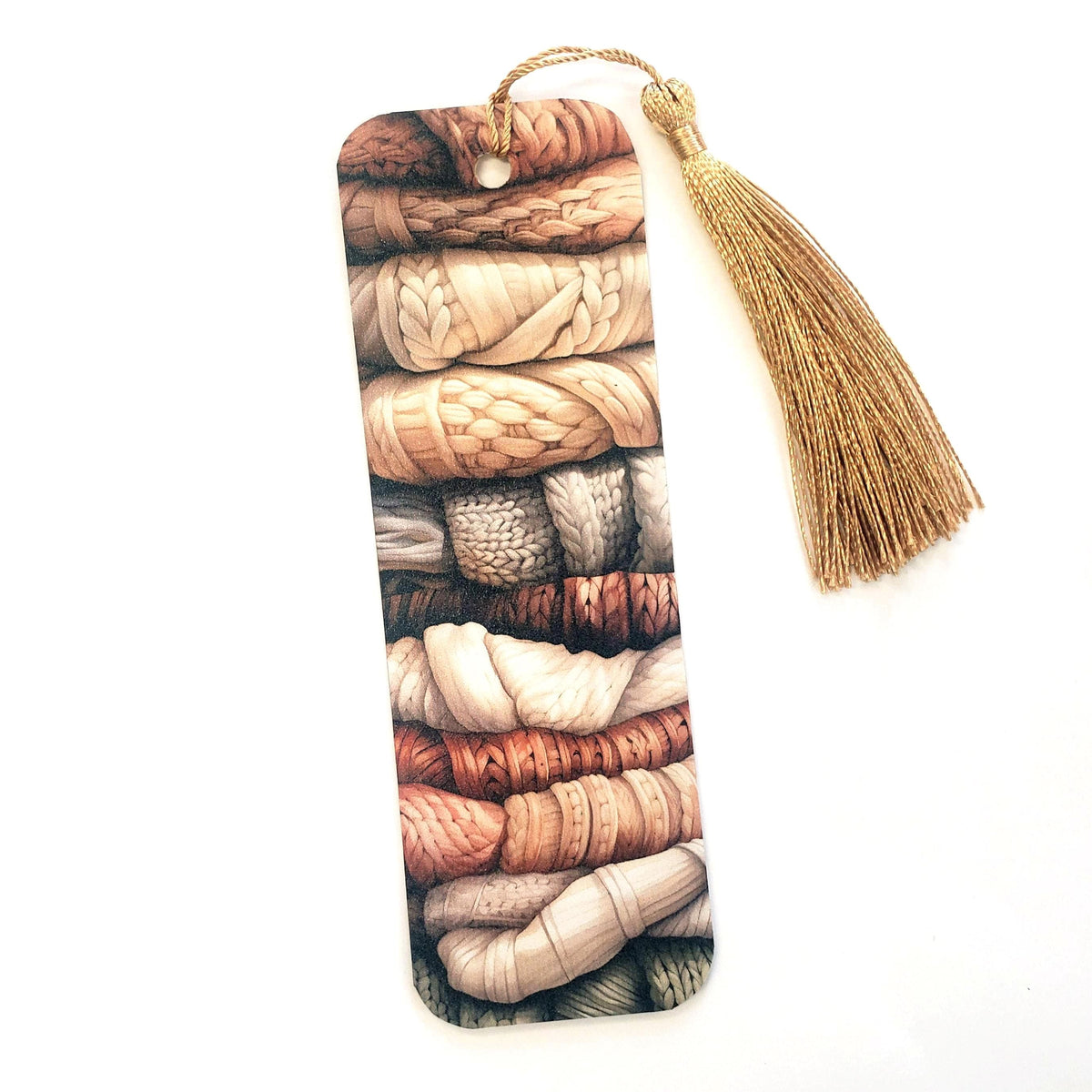 Fall Sweater Weather Bookmark with tassel, double-sided