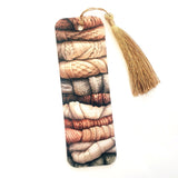 Fall Sweater Weather Bookmark with tassel, double-sided