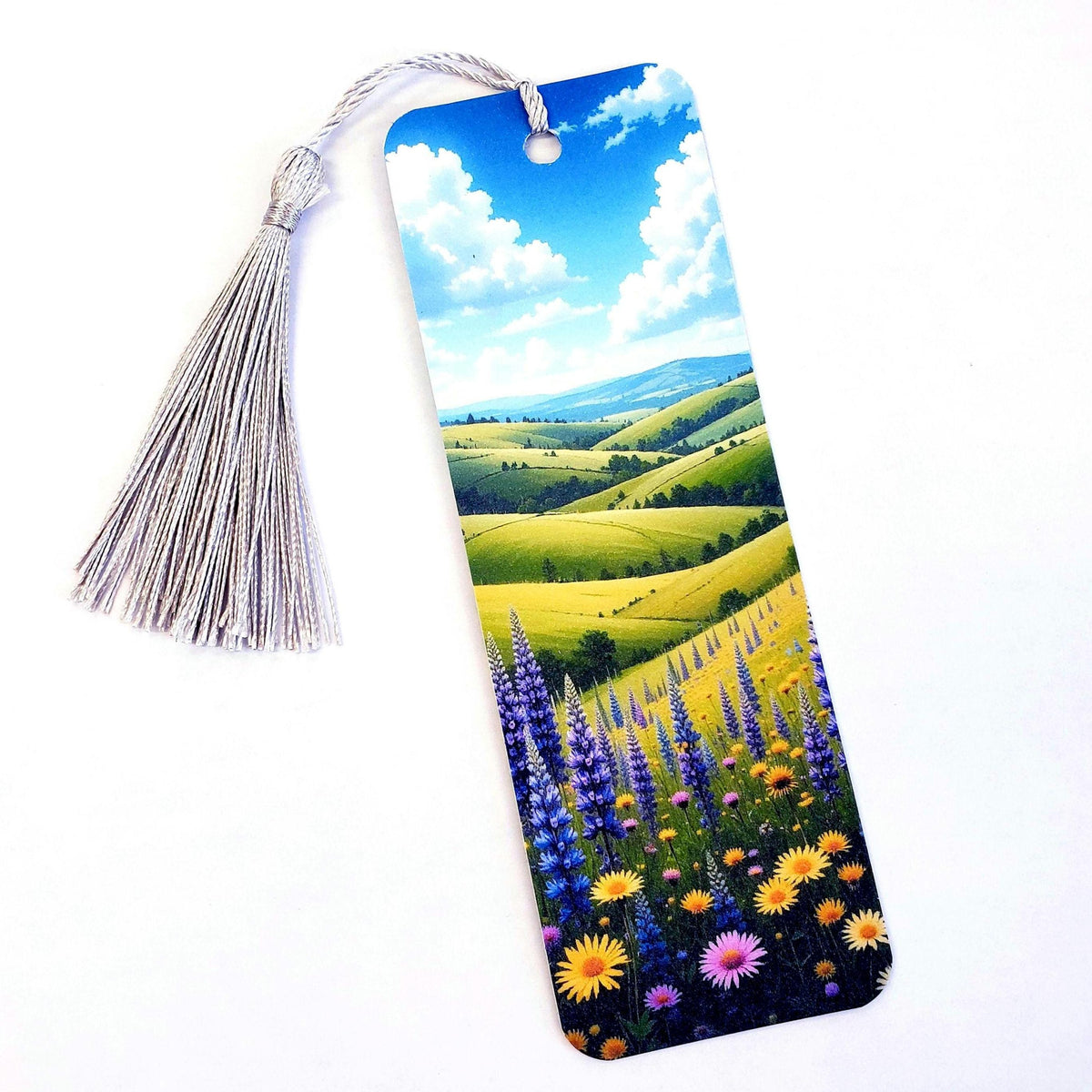 Wildflower Fields Bookmark with tassel
