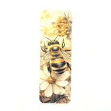 Honeybee Bookmark with tassel, double-sided