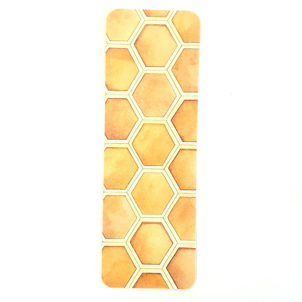 Honeybee Bookmark with tassel, double-sided