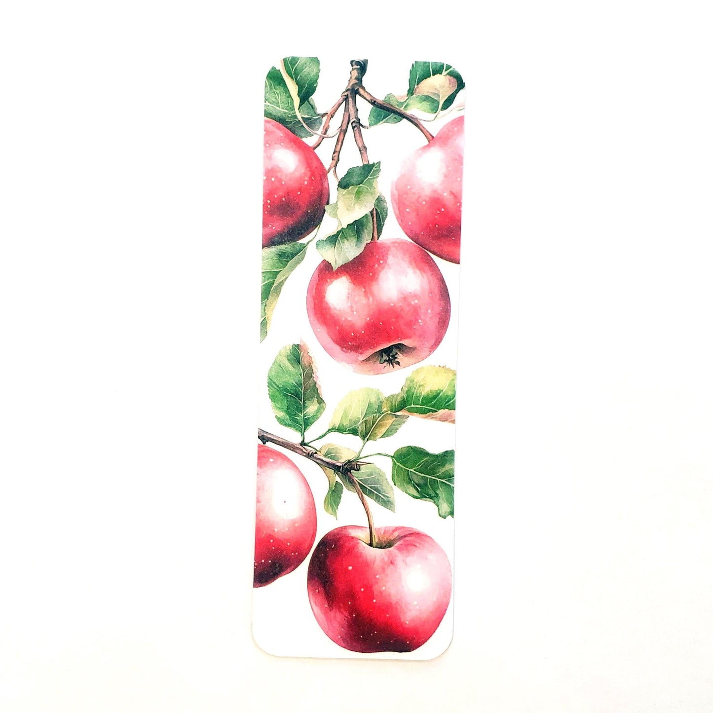 Apple Tree Branch Bookmark with tassel, double-sided