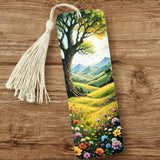 Meadow Flowers Bookmark with tassel