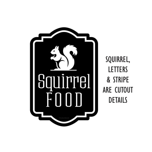 Squirrel Food Decal