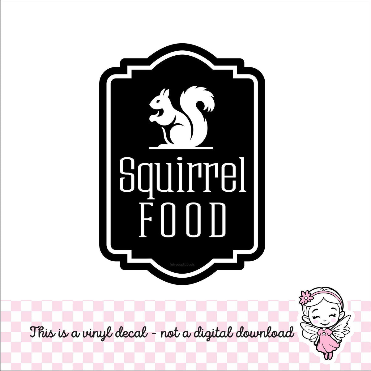 Squirrel Food Decal