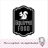 Squirrel Food Decal