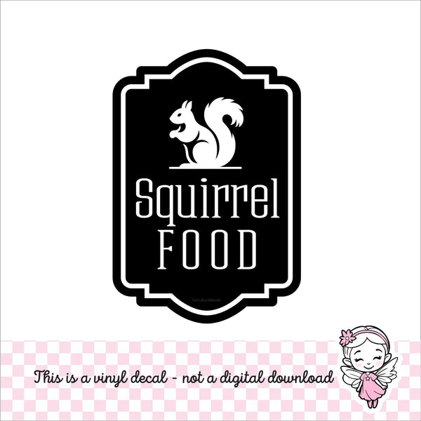 Squirrel Food Decal