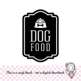 Dog Food Decal, pet food sticker